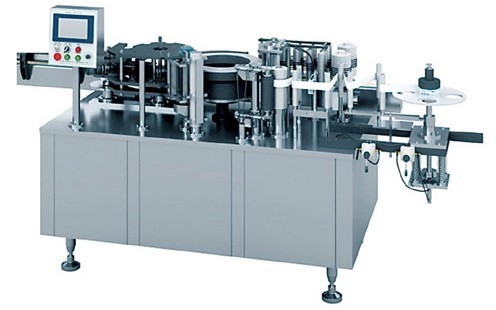 Automatic Roll Fed Hot Melt Glue Labeling Machine Microcomputer